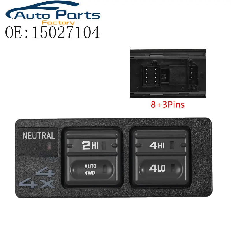 

New 4x4 4WD Transfer Case Shift Control Switch For GMC Chevrolet Cadillac 15027104 19168765