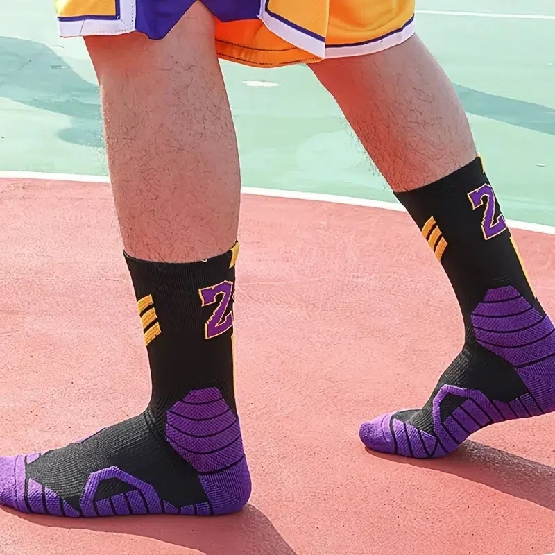 Professional Basketball Socks Sport for Kids Men Father and Son Outdoor Cycling Climbing Running Fast-drying Breathable Non-Slip