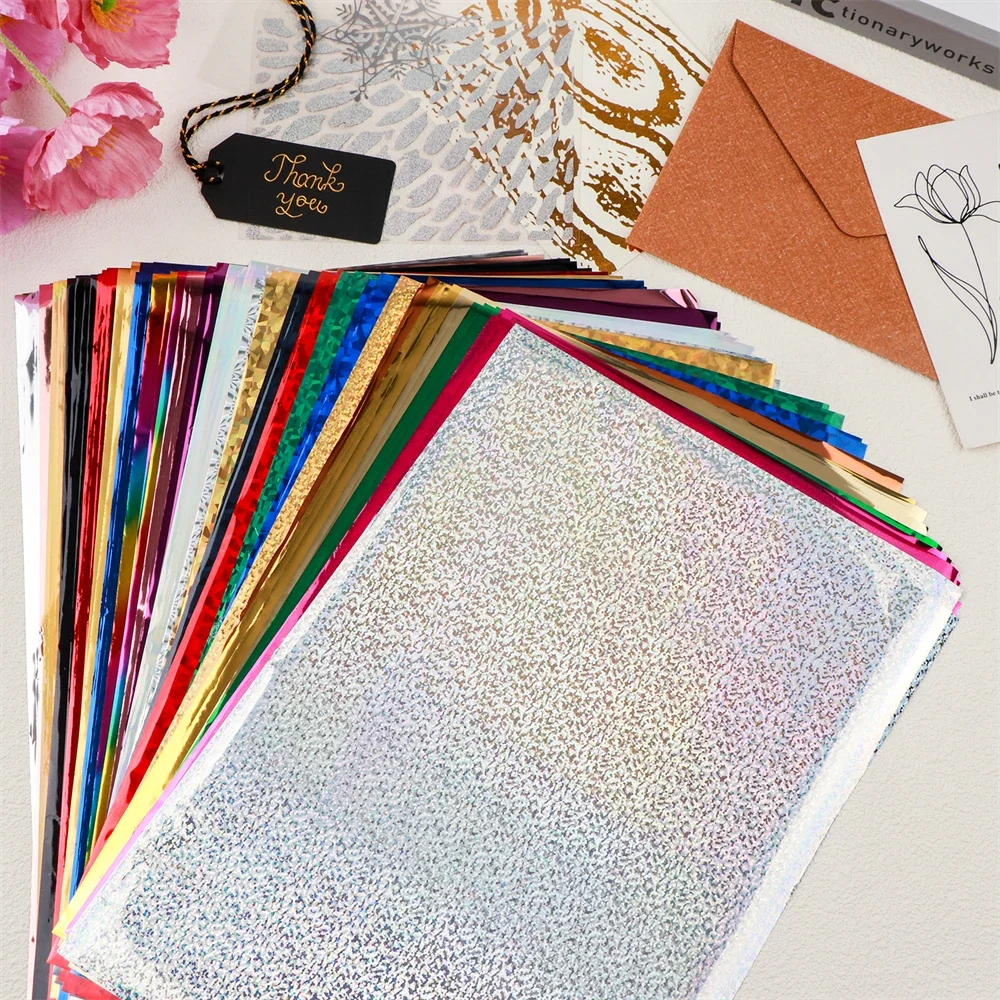 100 шт./упак. Реактивная фольга с тонером 25 разноцветная формата А4 для