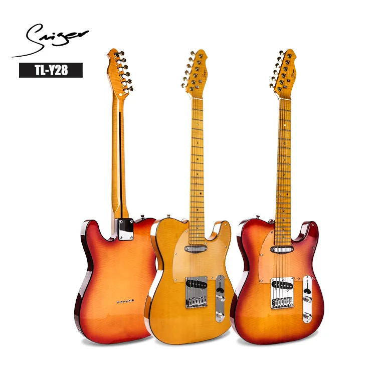 

High quality guitar electric guitar kit Maple wood with guitar bag