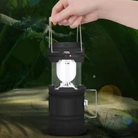 solar lantern usb rechargeable led outdoor tent lamp torch flashlight emergency light for garden yard hiking camping equipment