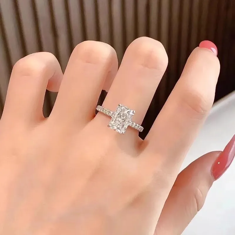 Сияющий цвет D 1 2 3Ct IGI Lab Растущее кольцо с бриллиантом из твердого белого золота 9 карат Обручальное кольцо Заводское индивидуальное обручальное кольцо (art.: 3920cf0c8ef74) - 3920cf0c8ef74