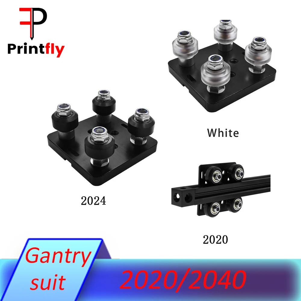1set 3D Printer part Openbuilds V gantry plat set special slide plate for 2020/2040 aluminum profiles V-slot mini five roulette
