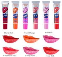 6 colors majic peel off liquid lipstick tattoo waterproof long lasting lint mask makeup matte lipgloss lips makeup tools