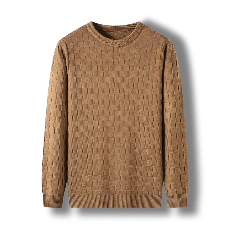 Sweatshirt Top New Fashion Brand Knitted Pullover Ordinary Fashion Men  Luxury Design Korean Plaid Sweater Casual Men's Clothing