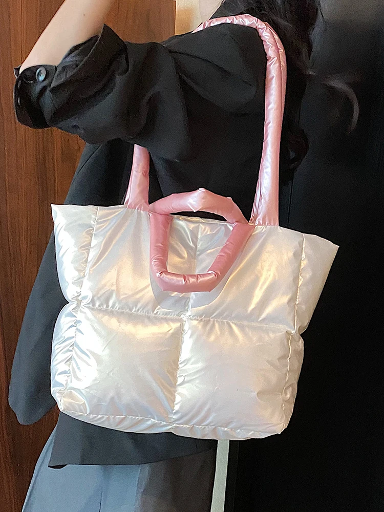 Trendy Cotton Tote Shoulder Bag for Fashionable Women