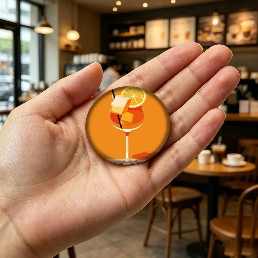 Персонализированные круглые значки-броши Aperol Spritz Art 25, 32, 44, 58, 75 мм, аксессуар, подарок (art.: 3920dba93cce4) - 3920dba93cce4