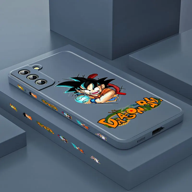 

Hot Anime Dragon Ball Goku For Samsung Galaxy S21 S20 S10 Note 20 10 Ultra Plus Pro FE Lite Liquid Left Phone Case Fundas Coque