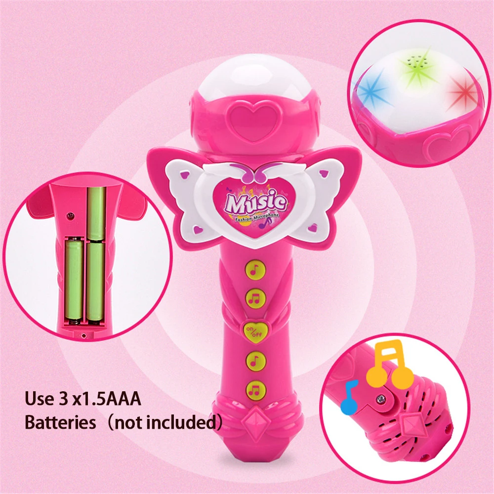 Music Toy Simulation Cute Microphone for Children Cartoon Toy Kids Children's Echo microphone Kids Girl Toy Gift images - 6