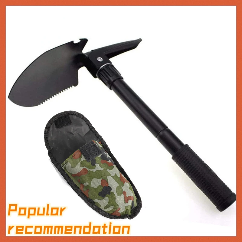 

Garden Tools Portable Folding Shovel 4 In 1 Camping Spade With Compass Saw Emergency Trowel For Outdoor Survival Tools