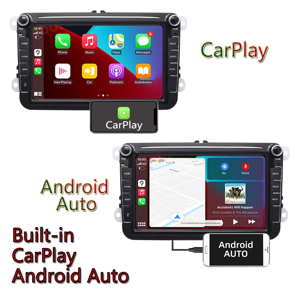 Автомобильный мультимедийный плеер автомагнитола на Android с GPS для VW/Volkswagen Skoda Octavia