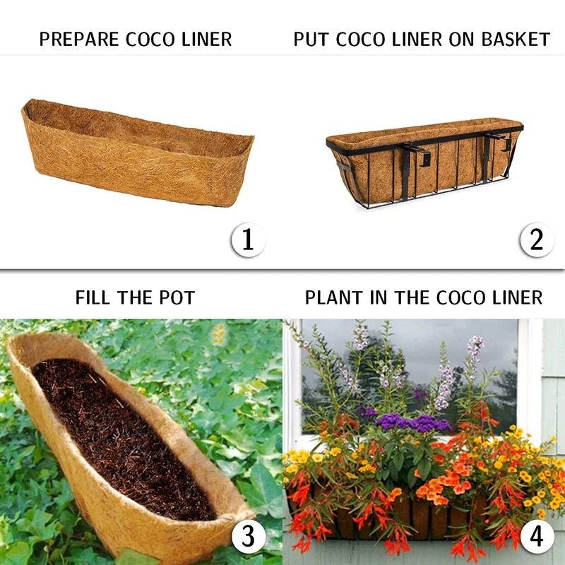 Акция! 24 дюймовые кокосовые вкладыши для фермерских деревьев поддон лошадей