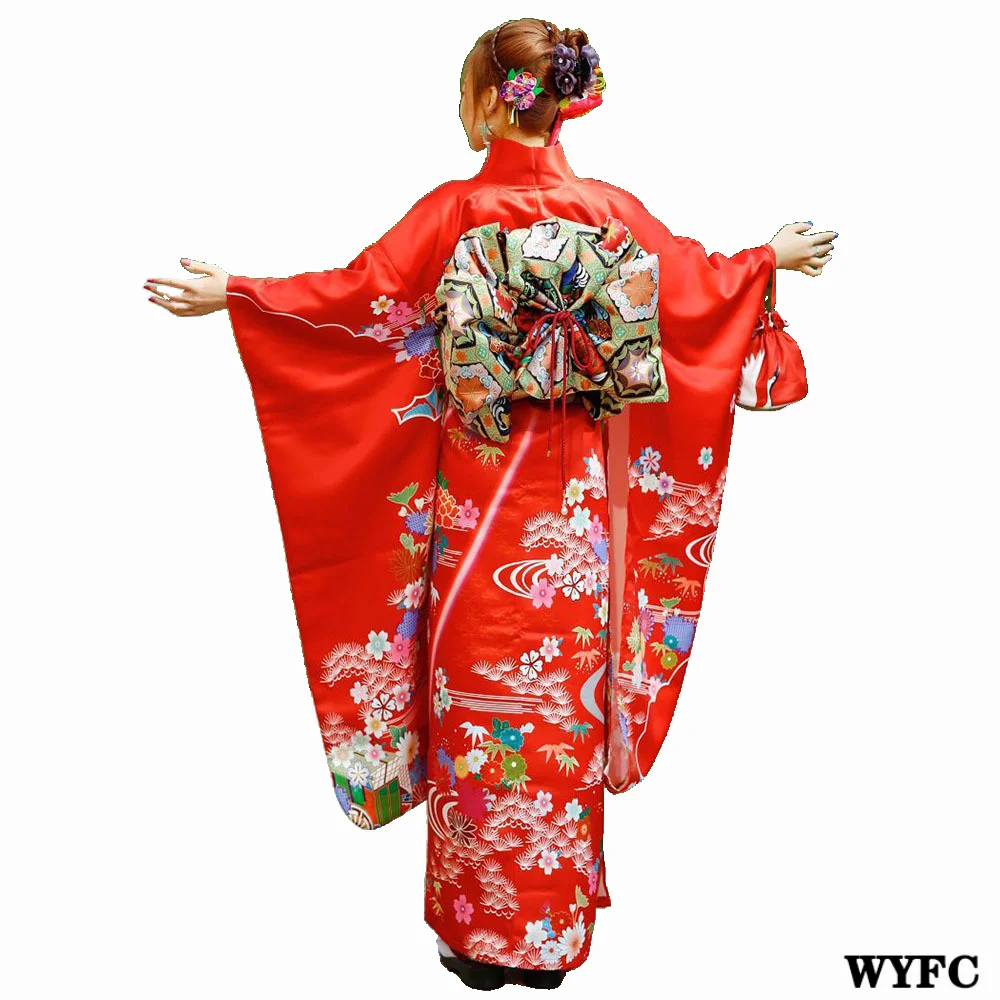 Кимоно женское однослойное с большими рукавами праздничная традиционная