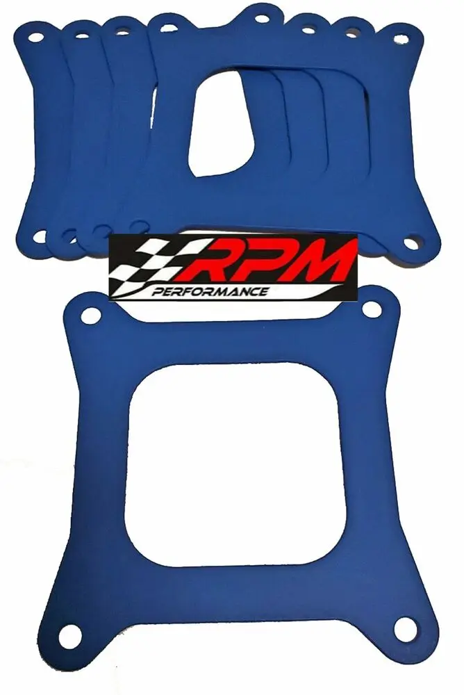 

Holley Carburetor Carb Base Gasket Open Flange BLUE NON STICK VITON 5 PK G70X5