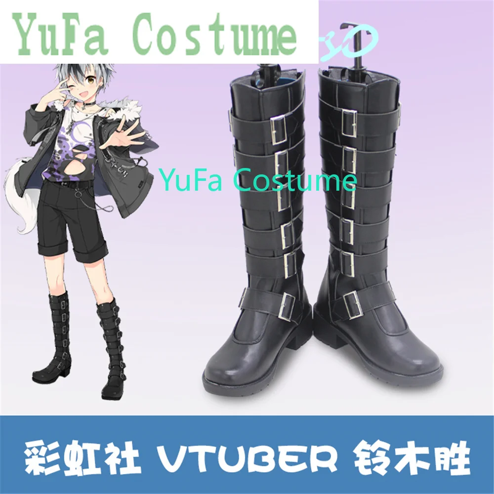 Виртуальный YouTuber NIJISANJI Suzuki Masaru обувь для косплея ботинки игра аниме карнавал