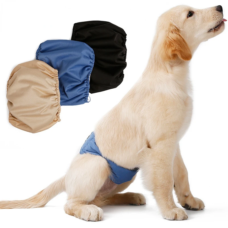 

Large Dog Diaper Sanitary Physiological Pants Reusable Teddy Golden Male Dog Shorts Underwear Briefs Pet Diaper XS-XL dog pants