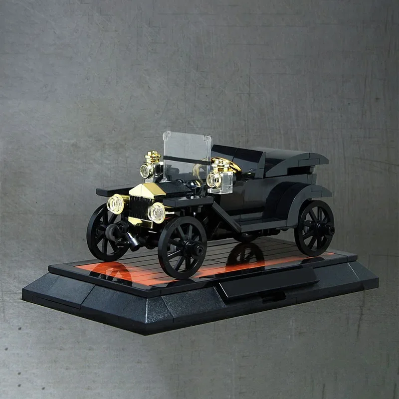 Фото Набор для сборки MOC 1915 Ford Model T Roadster Pickup, 134 детали, развивающие конструкторы, подарки для детей, коллекционная серия украшений №1