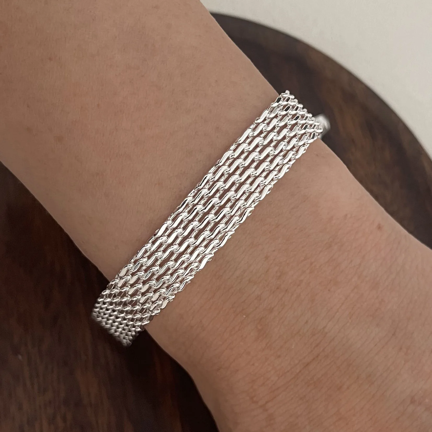 Широкий браслет JMYUMI из серебра 925 пробы для женщин и мужчин