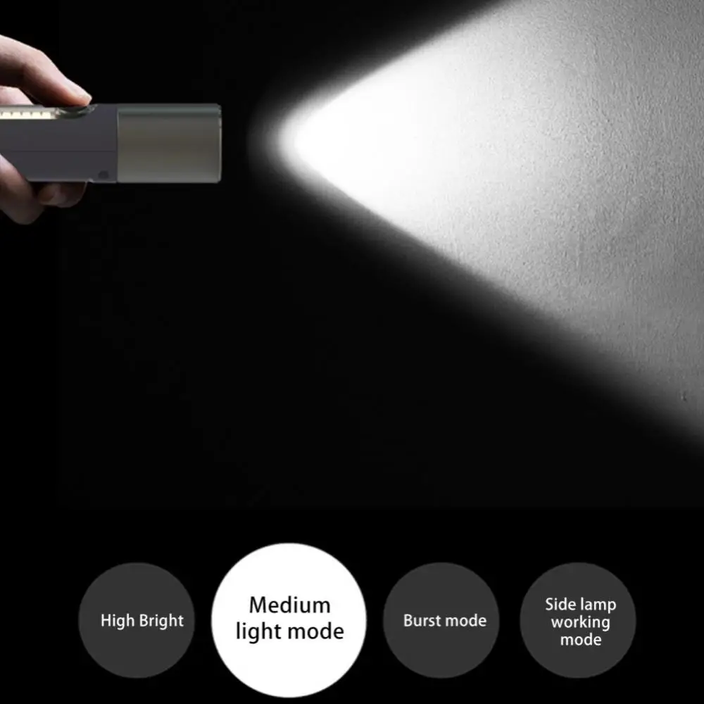 

Super Bright LED Flashlight XHP50 Work Light Rechargeable Tent Lantern Waterproof Camping Fishing Lamp Zoom Torch Keychain Light