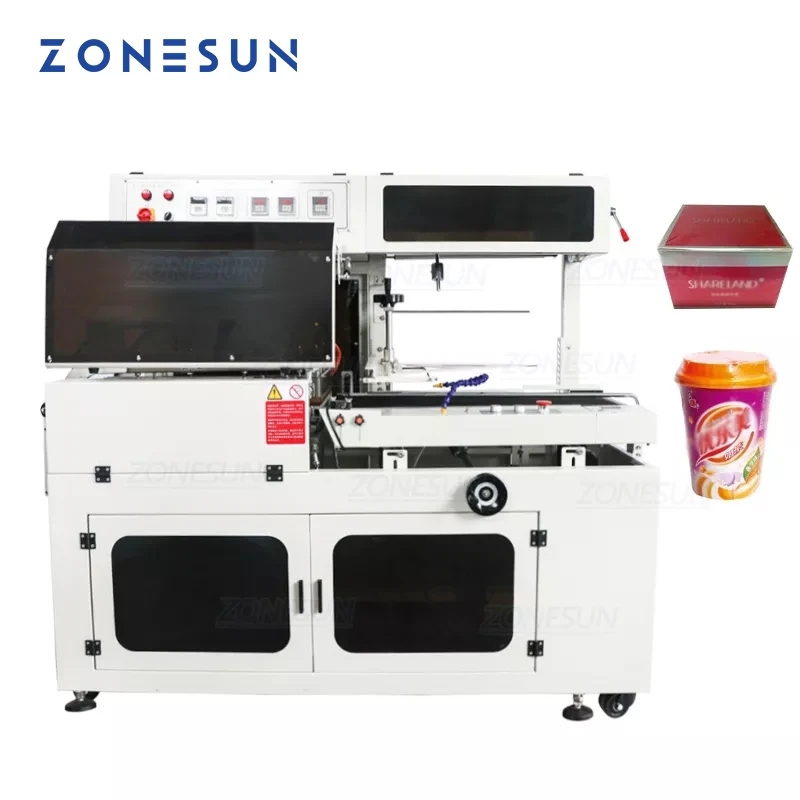 ZONESUN ZS450 L-образная машина для запечатывания и резки автоматическая упаковочная