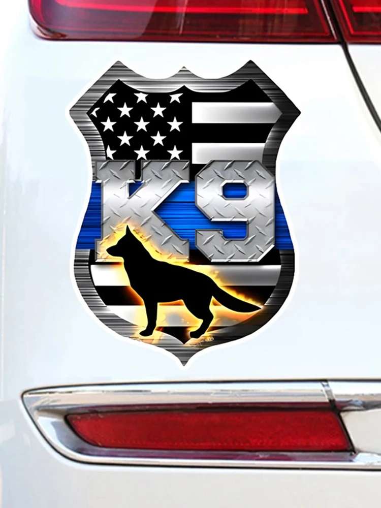 GS28 #5x3,7 дюймов тонкая синяя линия немецкой овчарки K9 Защитная Наклейка Автомобильные наклейки, устойчивые к атмосферным воздействиям виниловые наклейки для окон, (art.: 3920c8dff6cf1) - 3920c8dff6cf1