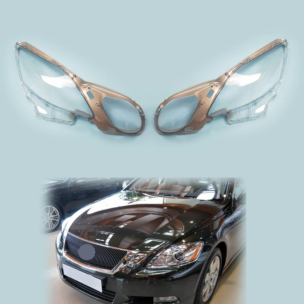 

For Lexus GS300 GS430 GS450 2006-2011 Car Headlight Lens Cover Headlamp Clear Shell