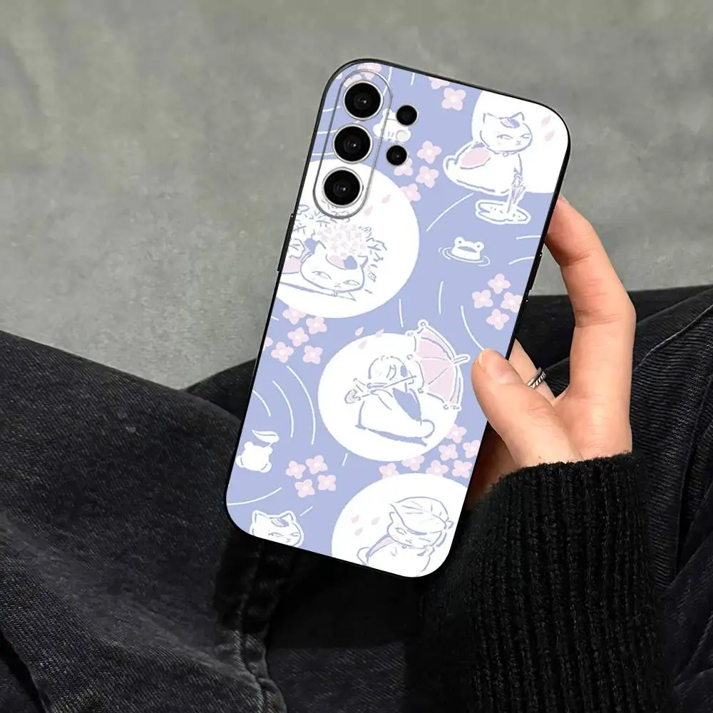 Чехол для телефона Natsume Yuujinchou Nyanko для Samsung S25, S24, S21, S22, S23, S30, Ultra, S20, Plus, FE, Note, 10, 9, 5G, черный (art.: 3920db12cc7fc) - 3920db12cc7fc
