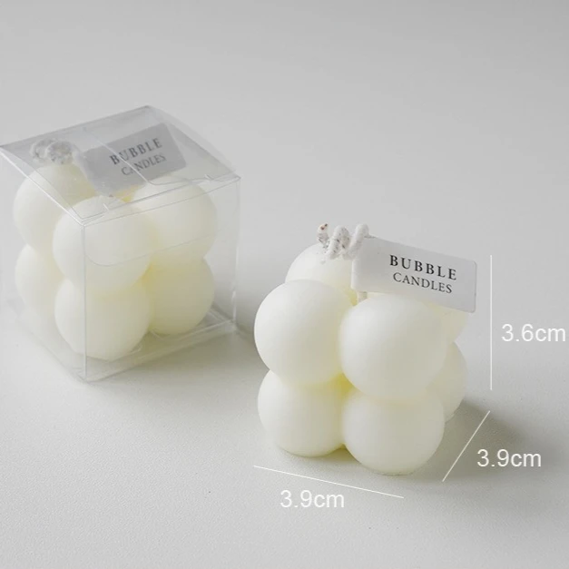 

Ins свеча в форме пузырькового куба, ароматическая свеча ручной работы, ароматерапия, свеча из соевого воска, украшение дома, свечи для свадьбы, дня рождения