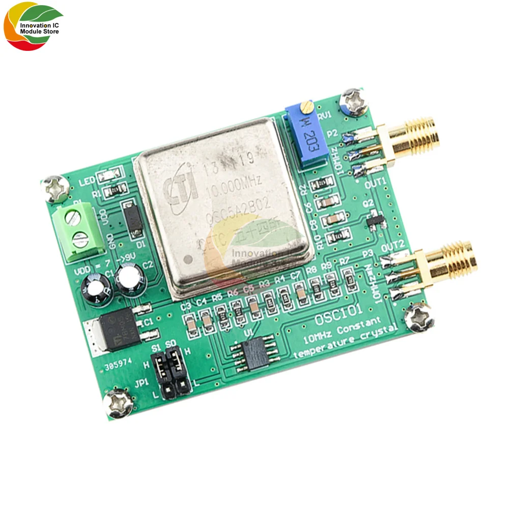 

OCXO 10MHz 20M 30M 80M Frequency Reference Crystal Oscillator Clock Calibrator Multiplication Temperature signal module