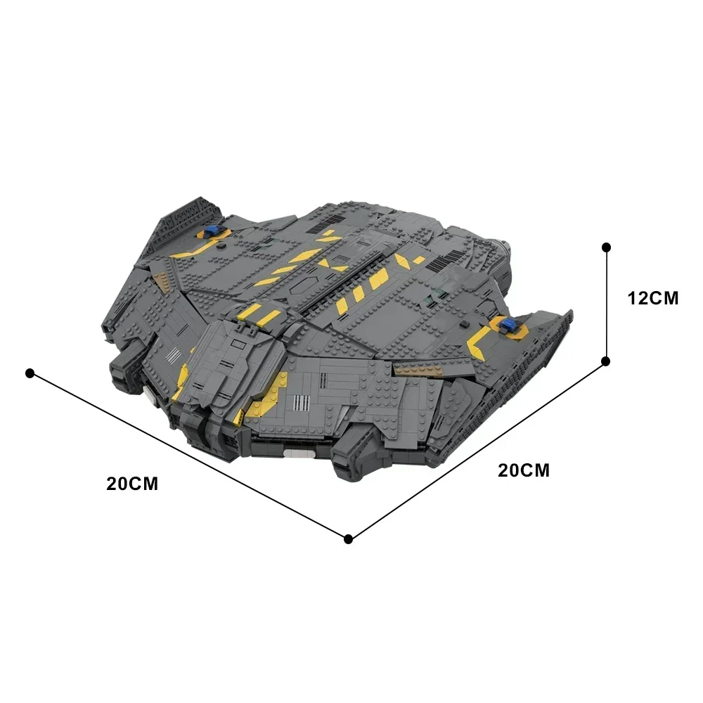 EKbricks MOC масштаб 1:250 тип 9 тяжелый космический корабль городской строительные