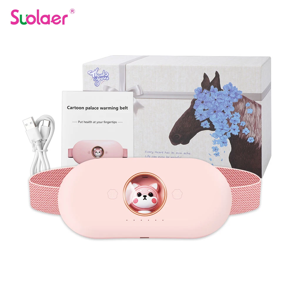 

Portable Menstrual Heating Pad Warm Palace Waist Belt Period Cramp Massager Menstrual Heating Pad Dysmenorrhea Relieving Belt