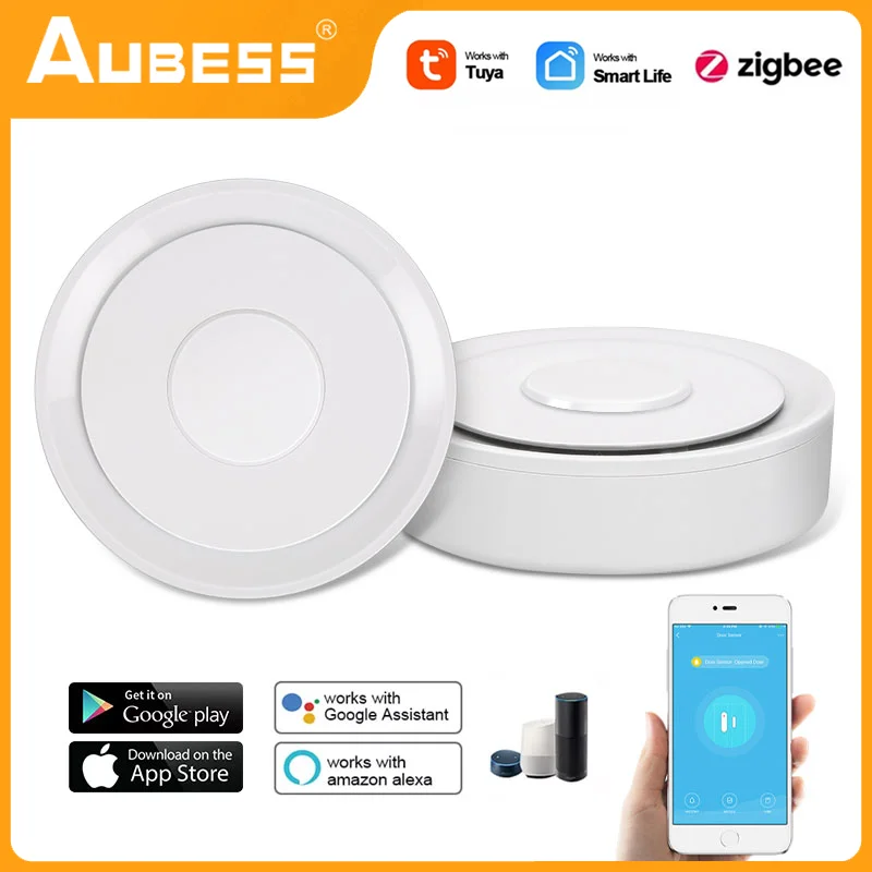 

Aubess Tuya Zigbee Smart Wire Gateway Hub Smart Home Brug Smart Leven App Afstandsbediening Werkt Met Alexa Google Thuis