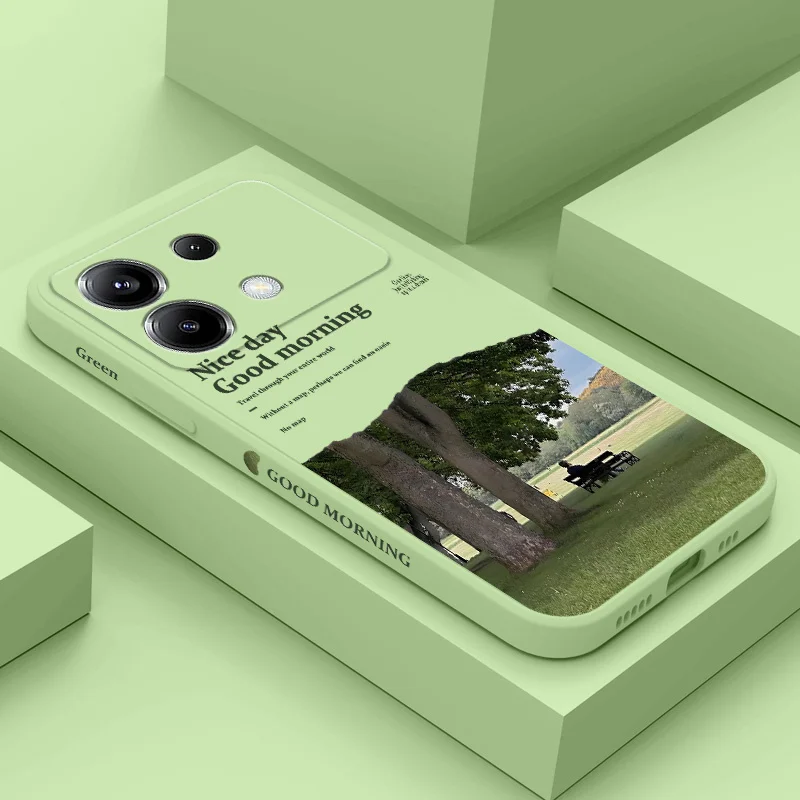 Чехол для телефона Green Meadow Xiaomi Poco X6 F6 M6 M5 M5S F5 X5 F4 X4 M4 F3 M3 X3 Pro 4G 5G GT Силиконовый чехол