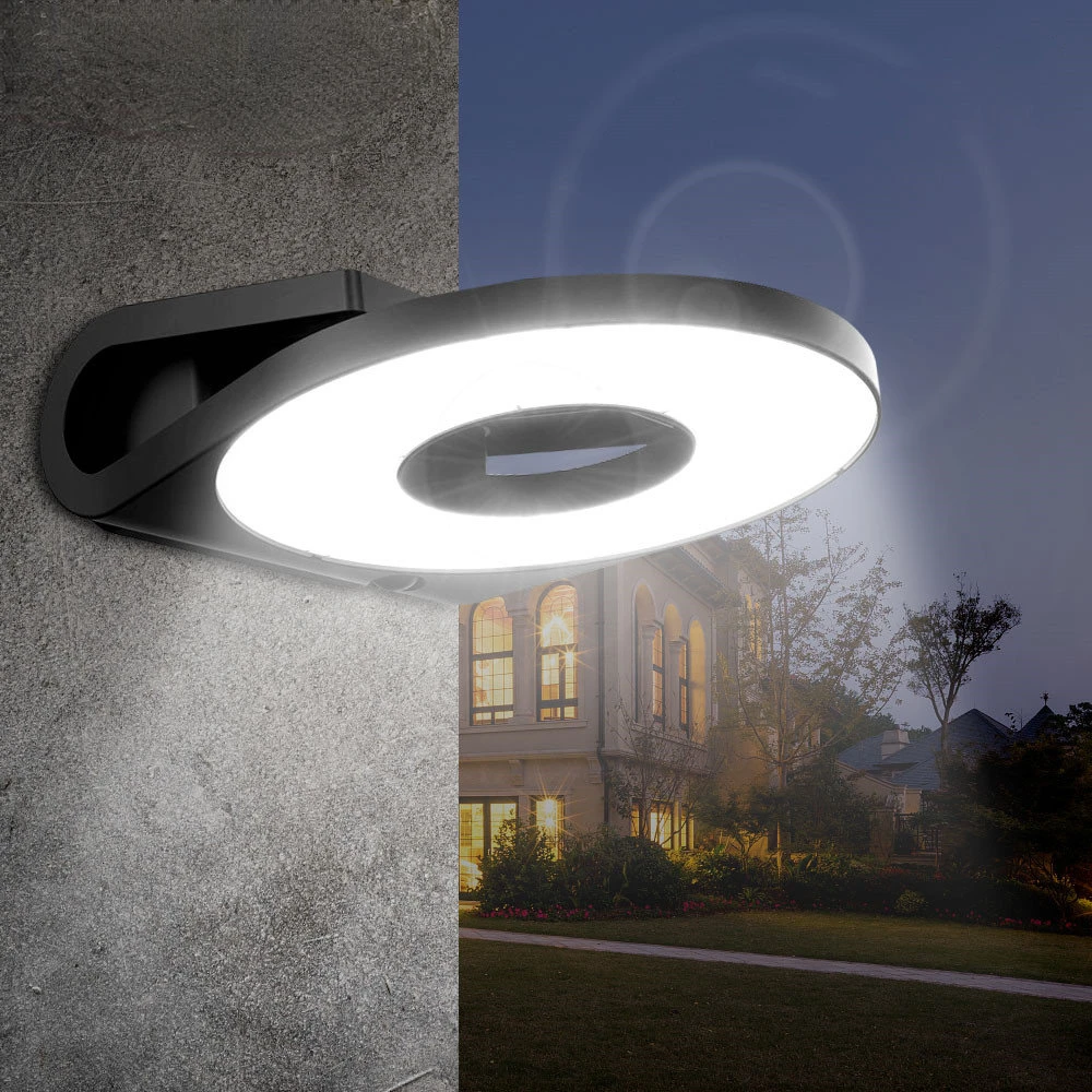 

LED Solar Wall Light Outdoor Waterproof Microwave Body Induction Waterproof Garden Garden Light Modern Minimalist Solar
