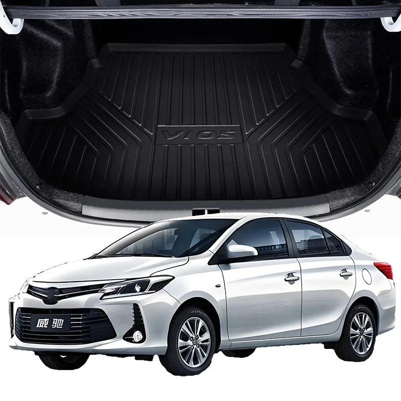 Для Toyota Vios FS 2008-2024 2014 багажник всепогодный TPE нескользящие коврики в