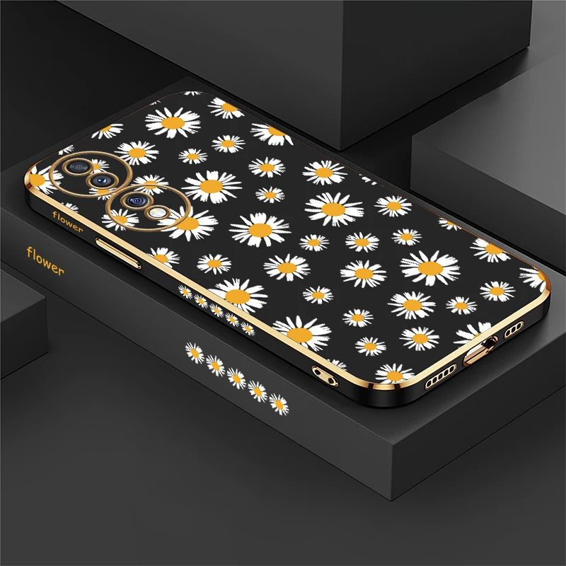 Фото Чехол для Huawei Honor Magic 6 Pro, модный чехол с цветочным узором для Honor Play 40 Magic6 Pro, роскошный противоударный чехол с покрытием №1