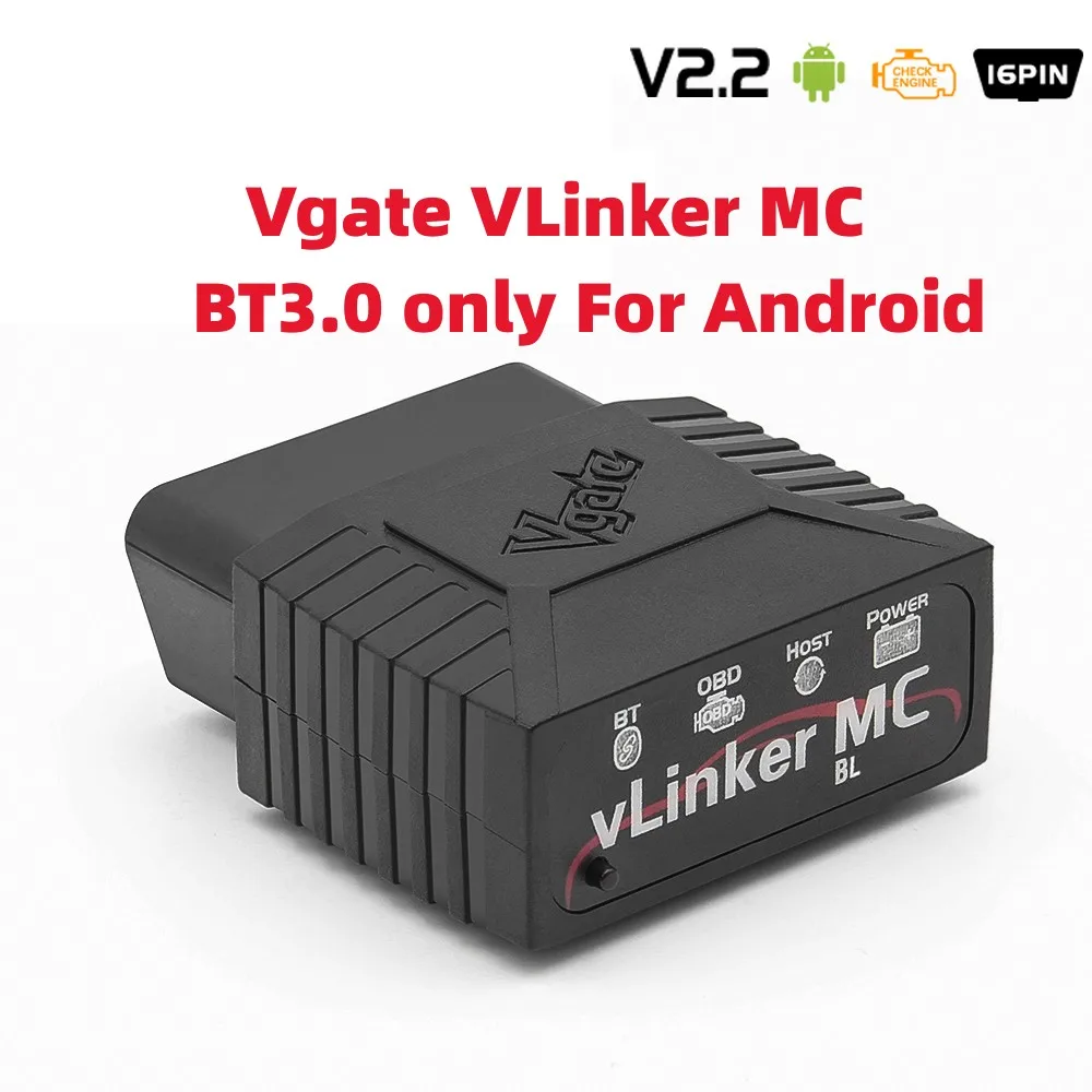 

Диагностический Сканер Vgate vLinker MC+ ELM327 V2.2 Bluetooth OBD2 Для BMW, Benz, VW, Opel, Audi