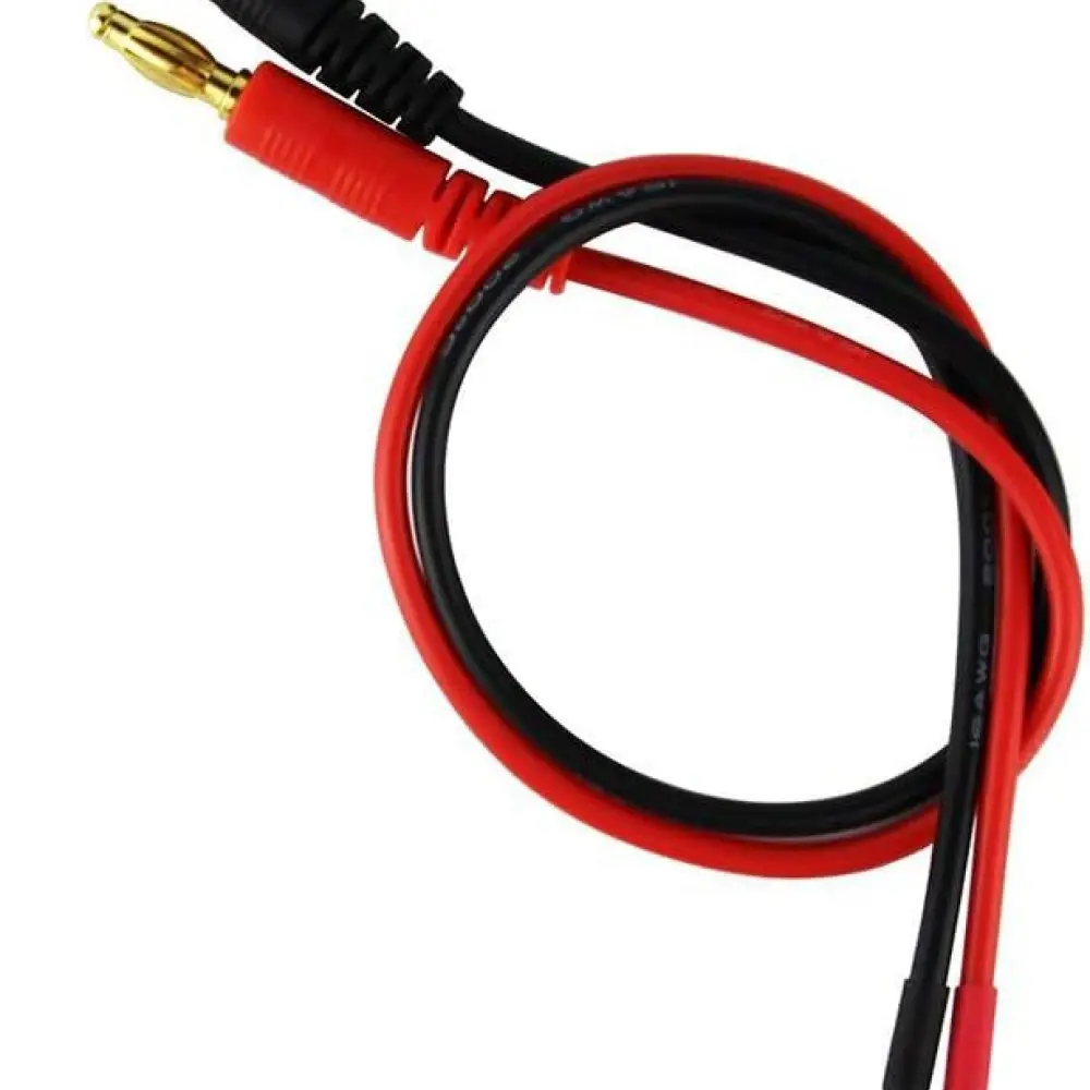Фото Кабель питания XT30 (гнездо) на 4-мм банановый разъем, 16AWG, 30 см, адаптер для подключения аккумулятора дрона, для любителей моделей. №2