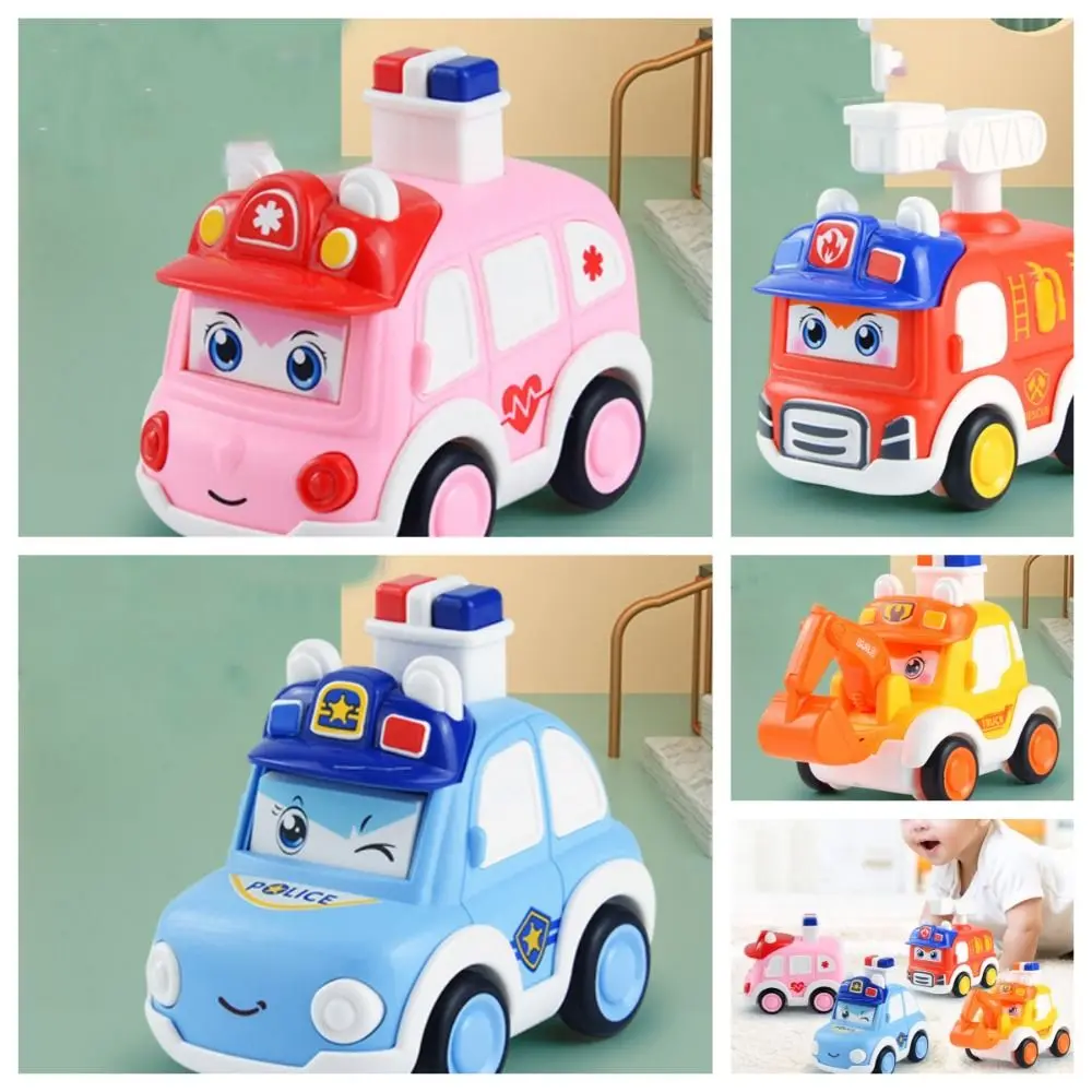 Креативная полицейская машина Press and Go Car Игрушечный пожарный автомобиль Push Cars Pull