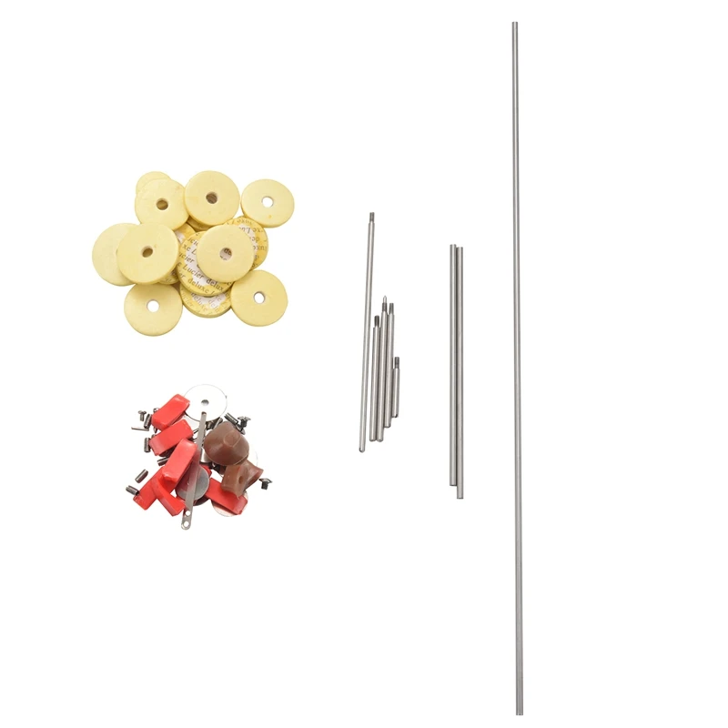 

80Pcs/Set Flute Repair Parts Tool Maintenance Kit Screws + 16Pcs Open Hole Sound Pads Woodwind DIY Accessories