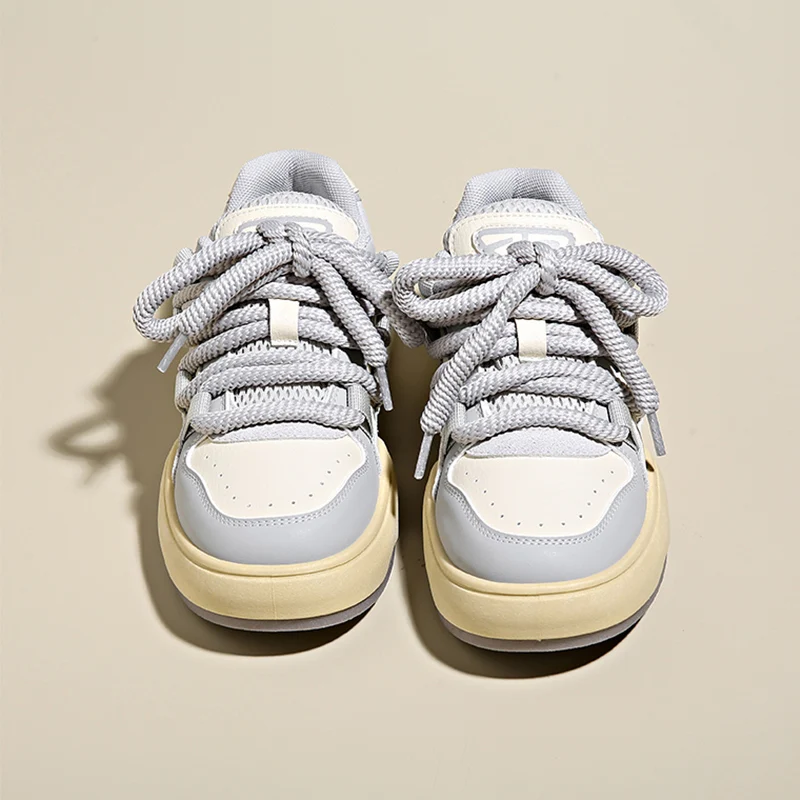 

Кроссовки женские на платформе, повседневная спортивная обувь для ходьбы и бега, на шнуровке, лоферы, модные туфли для походов, весна 2023