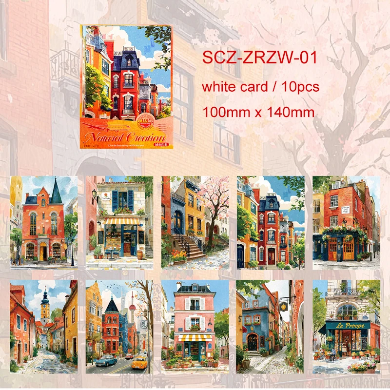 

Блокнот JIANWU винтажный лесной городской пейзаж