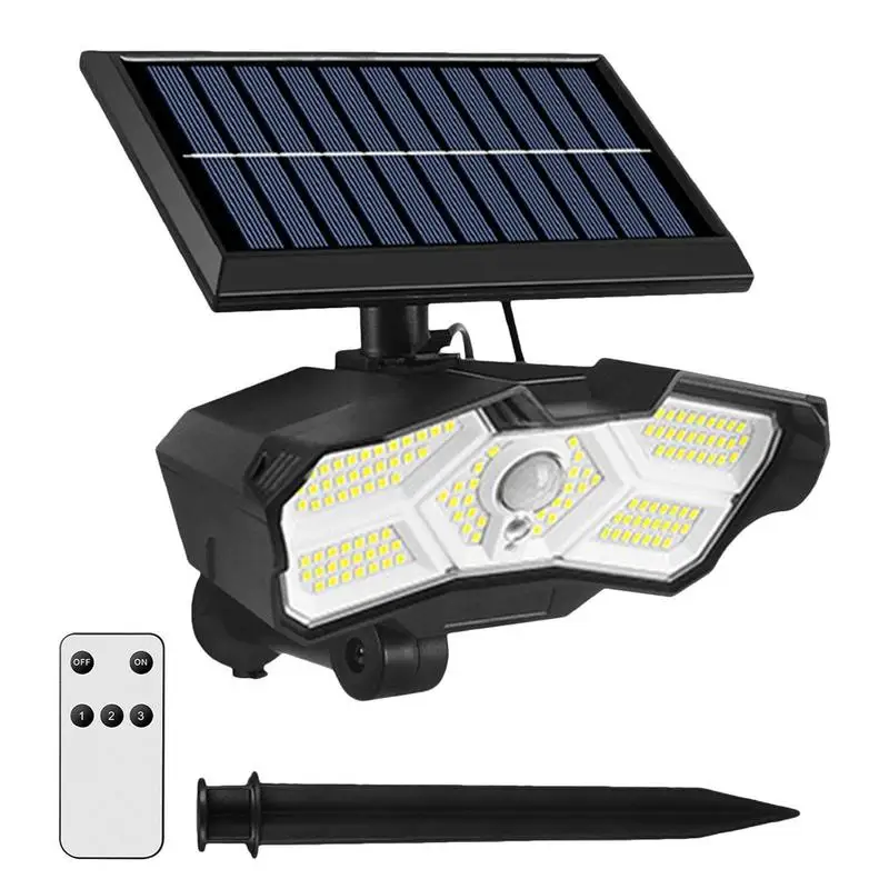 

Уличные Настенные светильники на солнечной батарее, 3 режима освещения, фонари для газона с датчиком движения, беспроводные IP 65