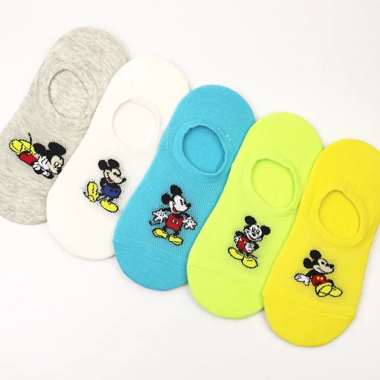 

5 pairs/batch of summer casual cute women's socks Animal cartoon mouse duck socks Cotton invisible funny socks Size 35-41