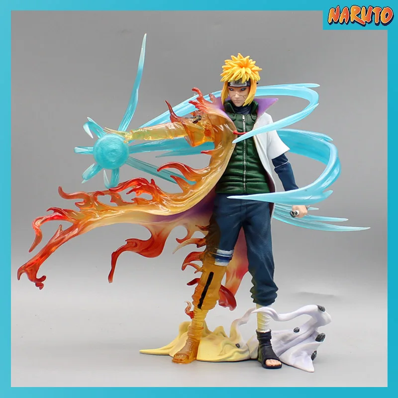 

Anime Naruto Figure 26cm Namikaze Minato Gk Pvc Statue Action Figurine Rasengan Desk Decoration Collectible Model Kids Toys Gift