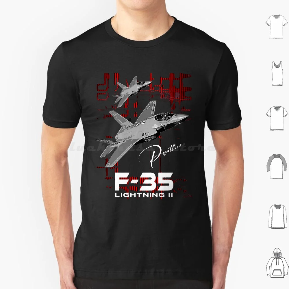 F-35 Lightning Ii Us Air Force Fighterjet T Shirt Big Size 100% Cotton F 35 Fighter Lightning F35 F 35 Lightning Ii Lightning