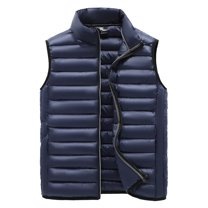 

Mens Basic Jacket Sleeveless Vest Winter Fashion Casual Slim Coats Clothing Cotton-Padded Men's Vest Men Waistcoat Plus Size