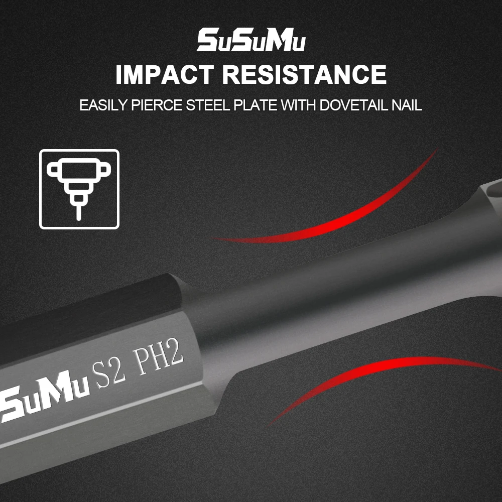 Набор насадок для шуруповерта Cross Impact из легированной стали S2 PH2 | Инструменты