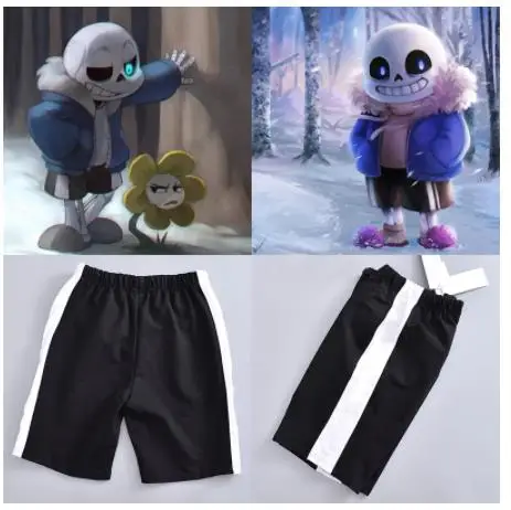 Шорты Унисекс для косплея на Хэллоуин Undertale Sans шорты COOL |