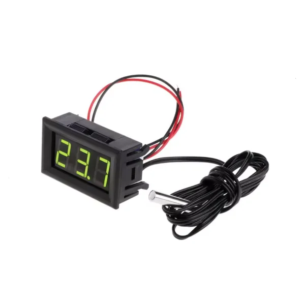 

Электронный термометр с цифровым дисплеем 12 В 0,56 дюйма и сенсорным зондом, термометр для температуры воды в аквариуме, холодильнике